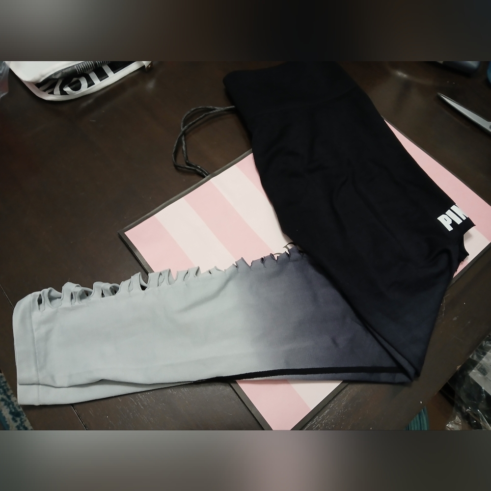 VS PINK COOL & COMFY CUT OUT TIGHTS - Picture 5 of 13
